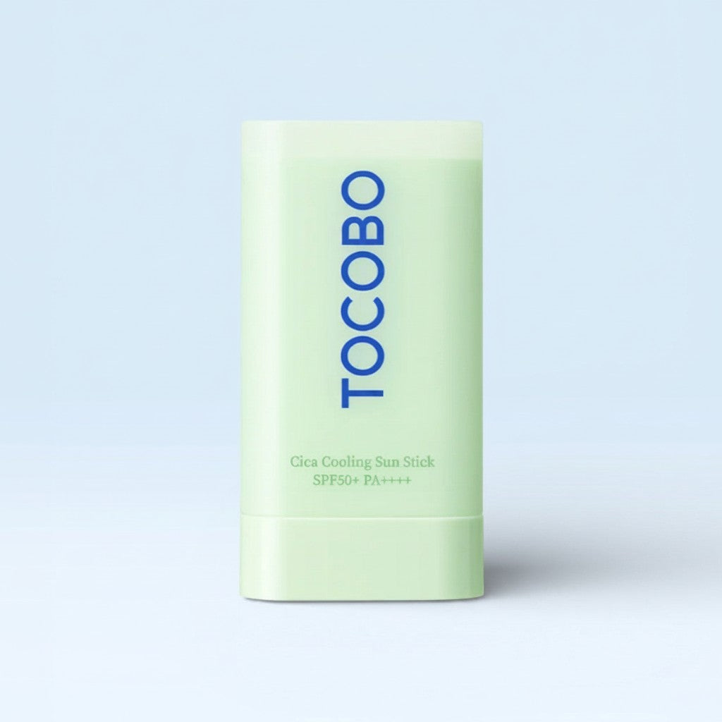 KSTANDARBEAUTY Protector solar en barra TOCOBO Cica Cooling Sun Stick SPF50+ PA++++ con Centella asiática para piel sensible.