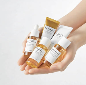 KSTANDARBEAUTY Madagascar Centella Travel Kit con 5 miniaturas de cuidado facial para todo tipo de piel.