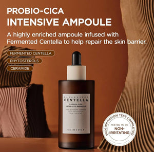 KSTANDARBEAUTY Madagascar Centella Probio-Cica Intensive Ampoule Jumbo, botella de vidrio ámbar con gotero, para hidratación y reparación de la barrera cutánea.