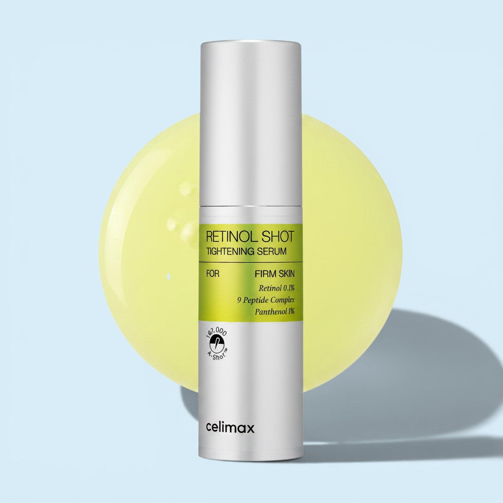Sérum antiedad KSTANDARBEAUTY Celimax Retinol Shot con retinol, péptidos y pantenol para una piel firme y tersa.