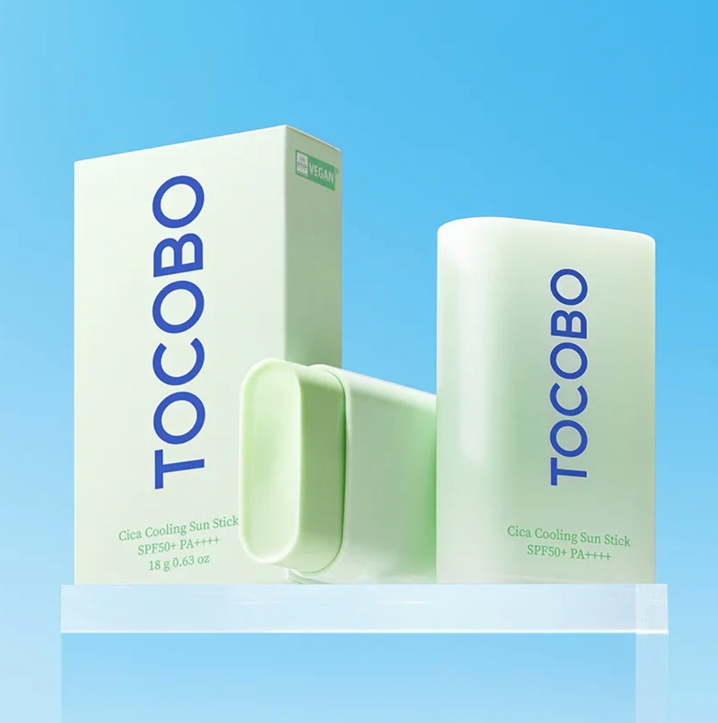 KSTANDARBEAUTY TOCOBO Cica Cooling Sun Stick protector solar en barra con Centella asiática y efecto refrescante.