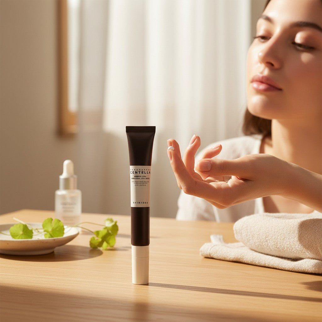 KSTANDARBEAUTY Crema de contorno de ojos Madagascar Centella Probio-Cica Bakuchiol con bakuchiol para líneas finas. Tubo de 20 ml.