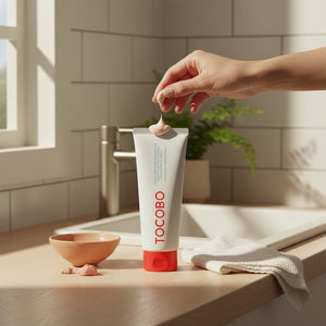 KSTANDARBEAUTY Espuma limpiadora de arcilla de coco, limpia poros y controla el sebo. Ideal para piel mixta/grasa.