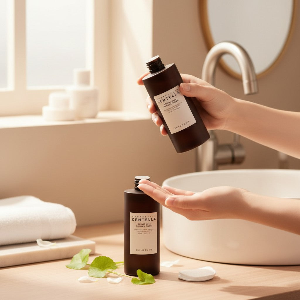 KSTANDARBEAUTY Madagascar Centella Probio-Cica Essence Toner, hidratante para piel normal o seca, 210 ml.