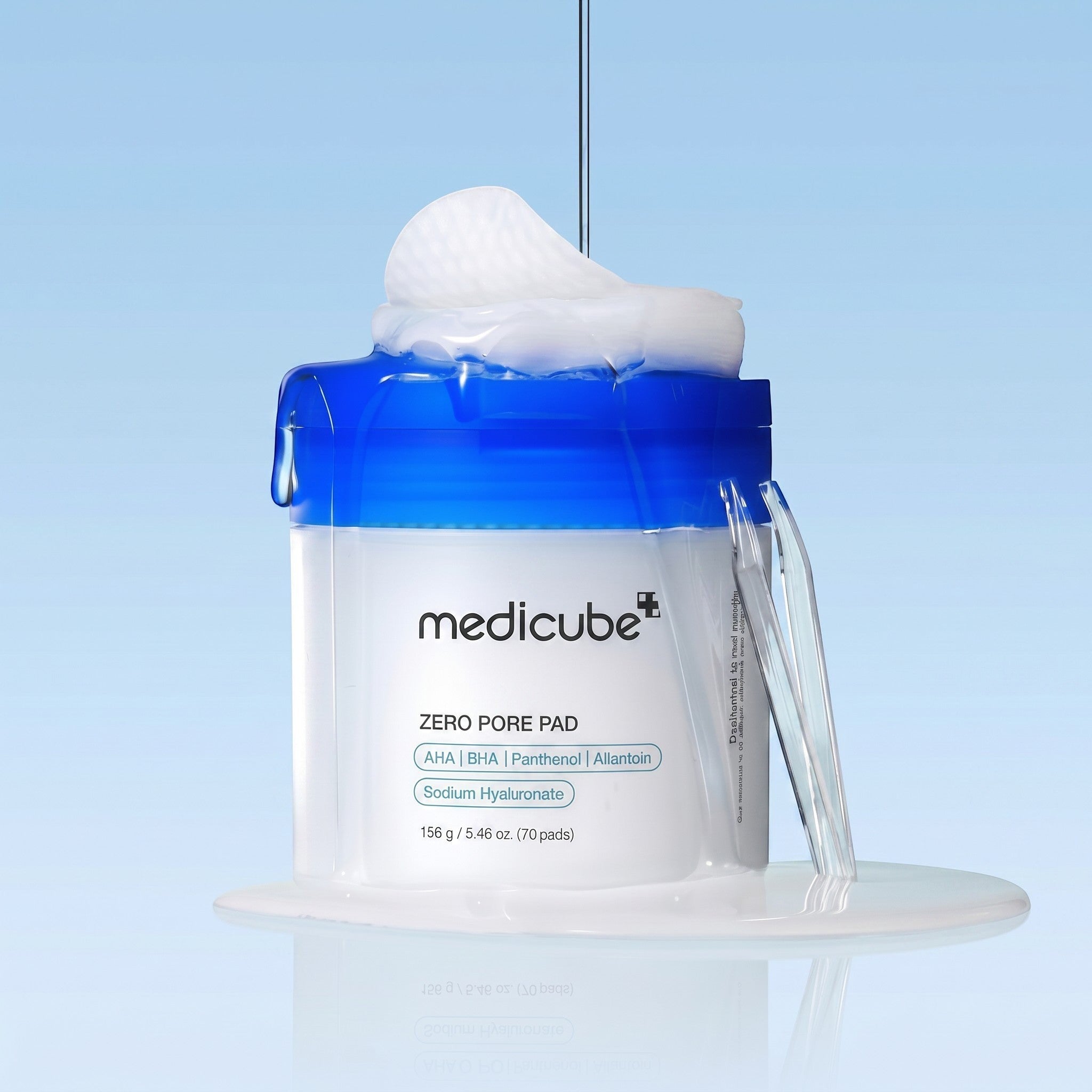 Discos exfoliantes KSTANDARBEAUTY Medicube Zero Pore Pad con AHA y BHA para limpiar poros y suavizar la piel facial.