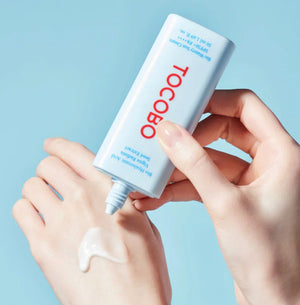 KSTANDARBEAUTY TOCOBO Bio Watery Sun Cream SPF50+ PA++++, protector solar facial ligero con ácido hialurónico.